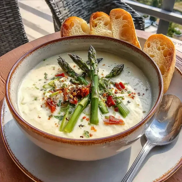 Cremige Spargelsuppe in 20 Minuten