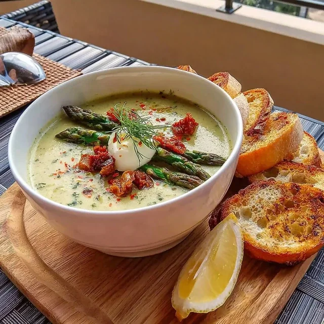 Cremige Spargelsuppe in 20 Minuten