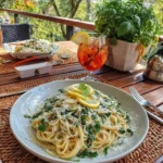 Cremige Zitronen-Spinat-Pasta