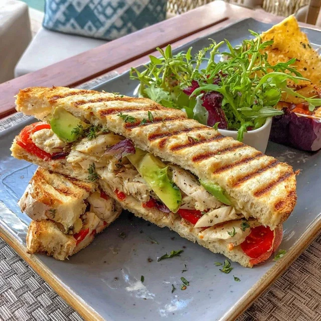 Gegrilltes Hähnchen-Avocado-Sandwich