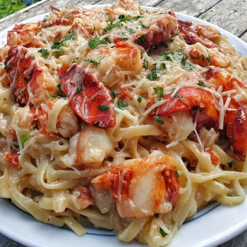 Plat de pâtes au homard savoureuse et raffinée