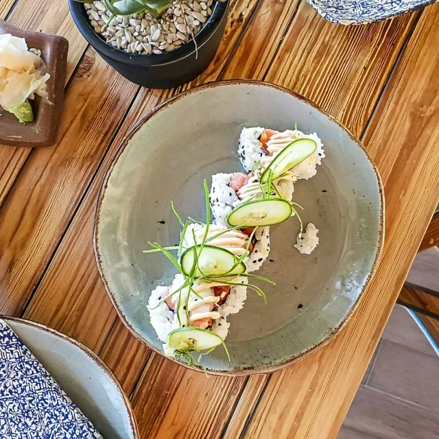 California Roll with Cucumber and Avocado