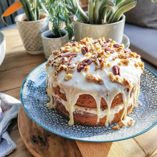 Carrot cake with cream cheese frosting