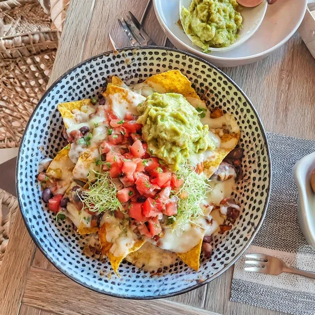 Nachos mit Guacamole und frischer Salsa