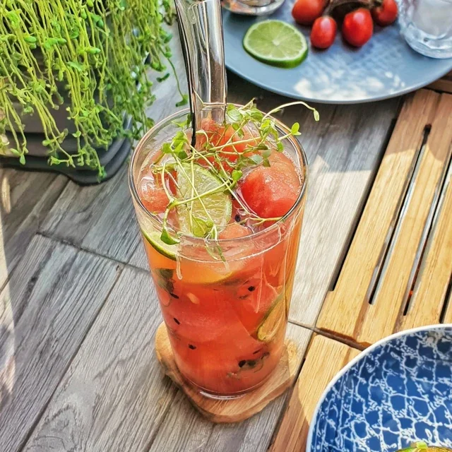 Wassermelonen-Agua-Fresca mit Limette