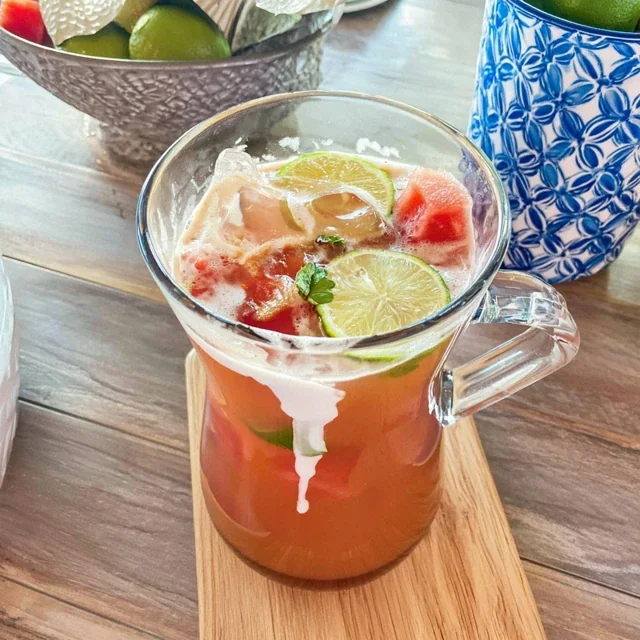 Wassermelonen-Agua-Fresca mit Limette