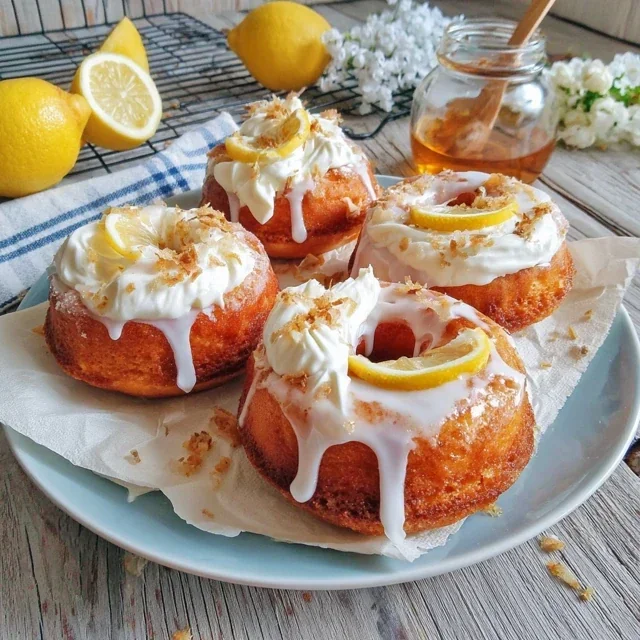 Zitronen-Berliner mit Vanillezucker