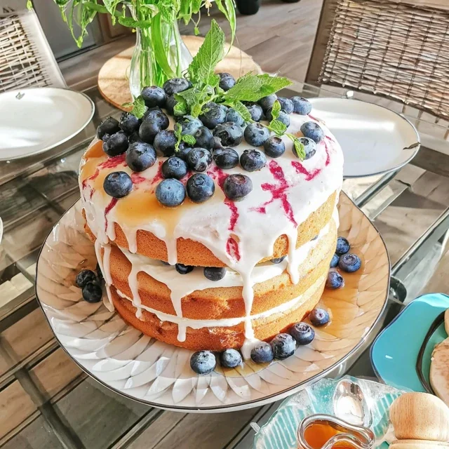 Zitronen-Blaubeer-Lebkuchen